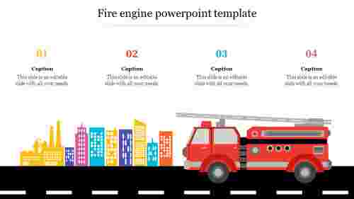 Fire engine powerpoint template